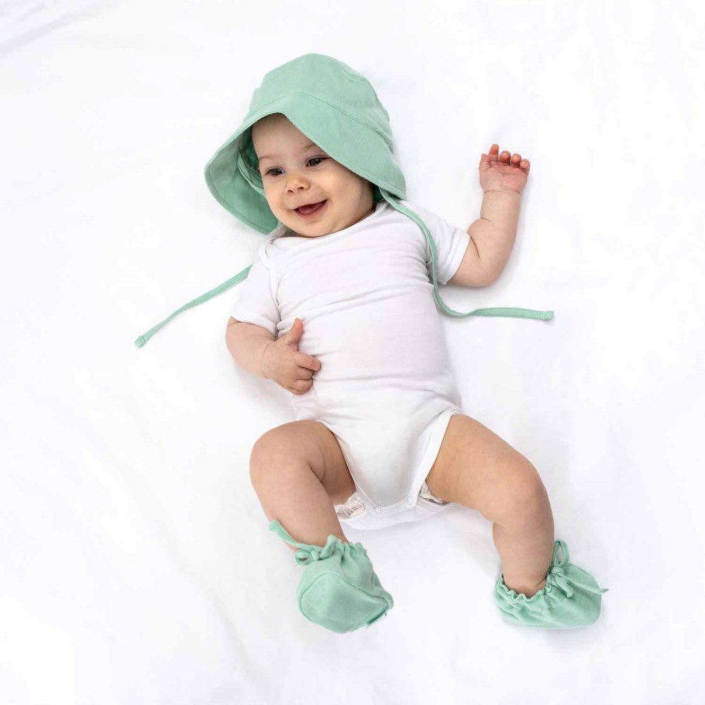 Zuppers Müslin Bebek Şapkası - Mint Yeşil