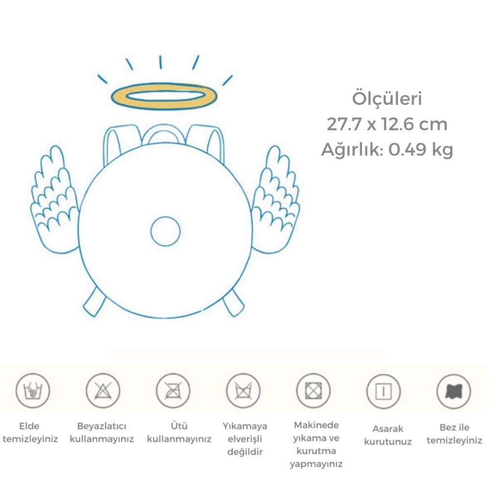 Zoyzoii Donut Serisi Shiny Angel Sırt Çantası 