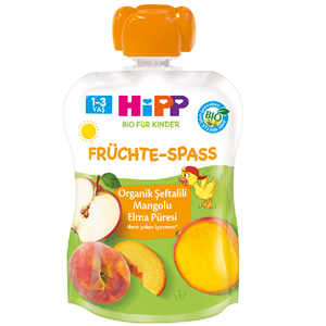 Hipp Organik Şeftalili Mangolu Elma Püresi 100 gr