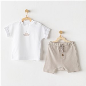 Andywawa Yazlık Bebek Tshirt Şort 2'li Set