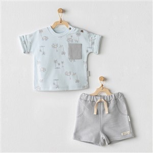 Andywawa Yazlık Bebek Tshirt Şort 2'li Set