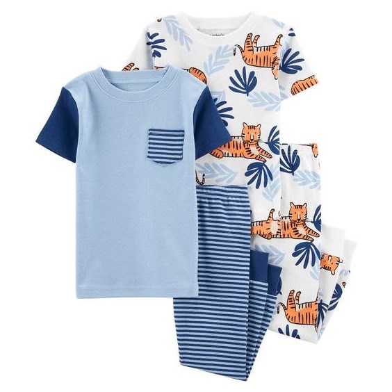 Carter's Yazlık Erkek Çocuk Pijama 4'lü Set
