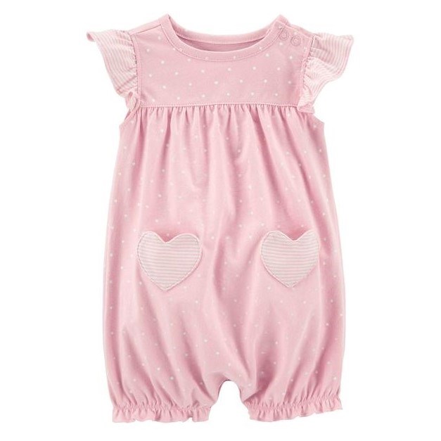Carter's Yazlık Kız Bebek Tulum Pembe