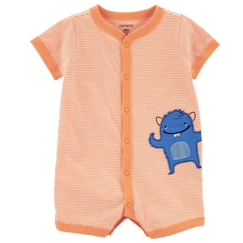 Carter's Yazlık Erkek Bebek Tulum Turuncu