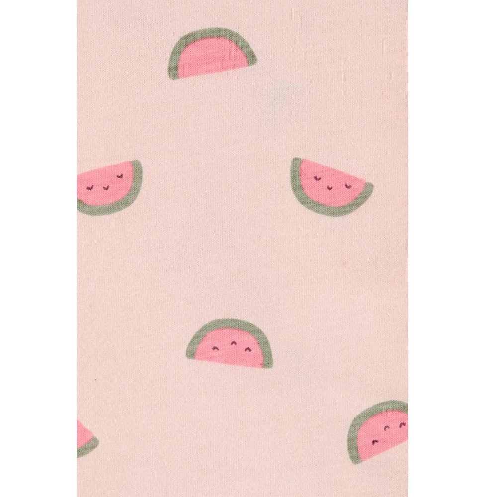 Carter's Yazlık Kız Bebek Karpuz Desenli Tulum Pembe