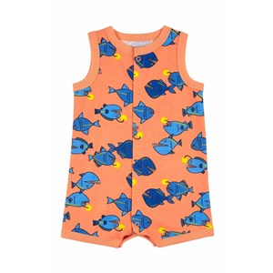 Carter's Yazlık Balık Desenli Erkek Bebek Tulum