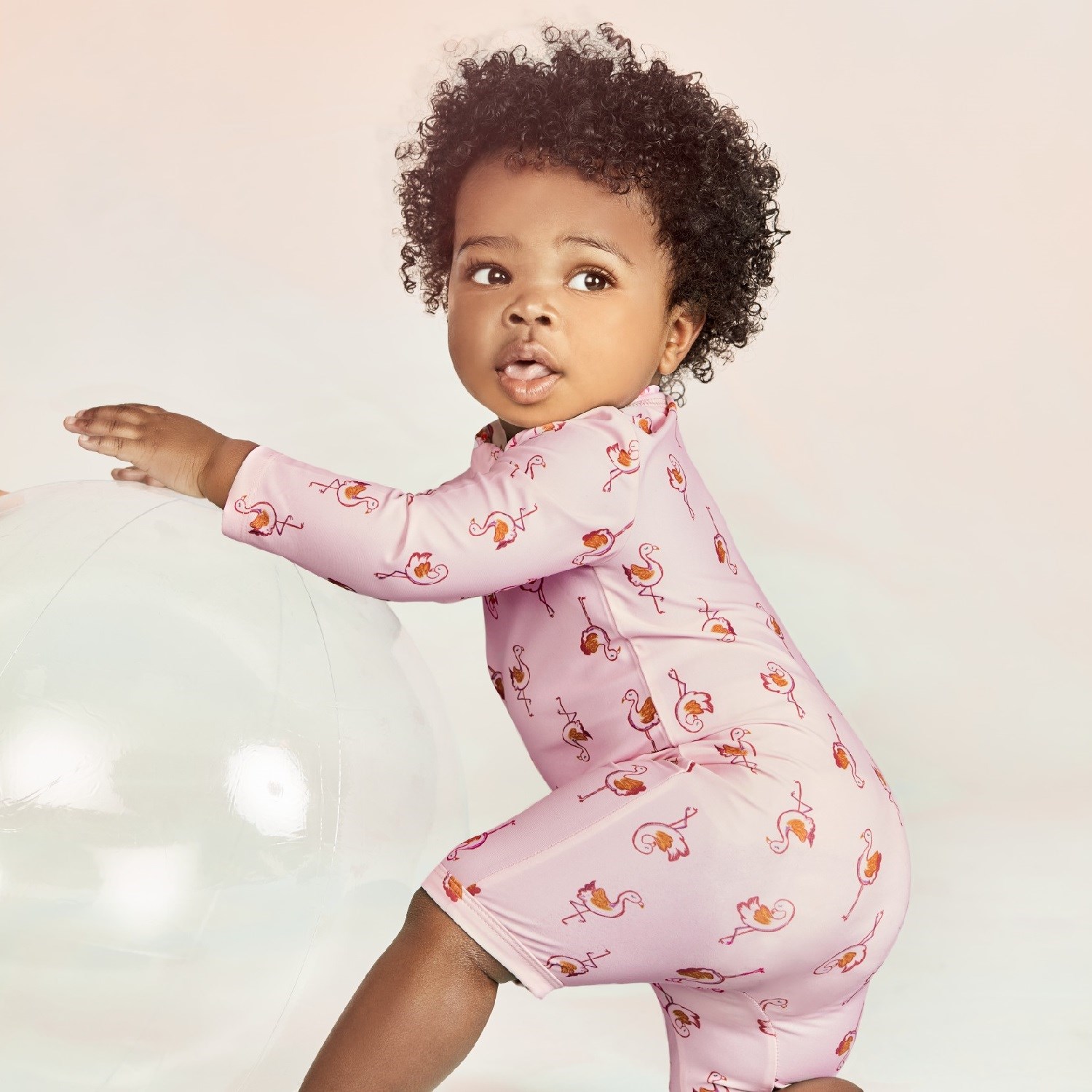 Carter's Yazlık Kız Bebek Güneş Koruyuculu Mayo Pembe