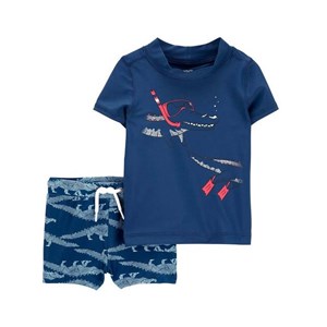 Carter's Yazlık Erkek Çocuk Güneş Koruyuculu Mayo Set - Kısa Kollu