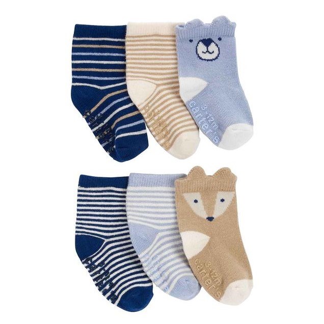 Carter's Bebek 6'lı Çorap Set Beyaz