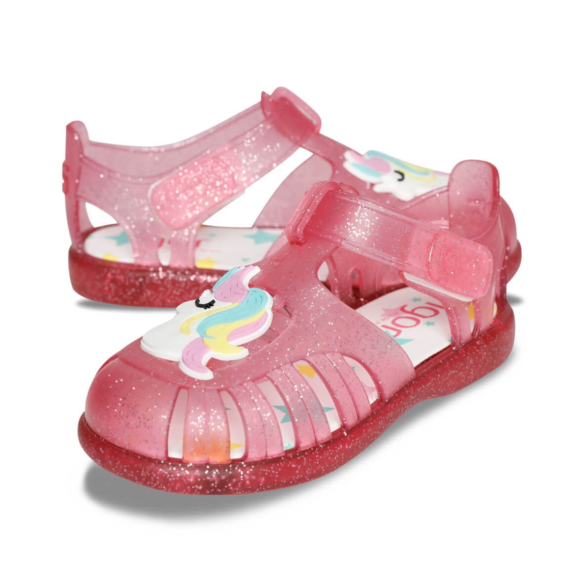 igor Yazlık Çocuk Sandaleti Tobby Gloss Unicornio Fucsıa Glıtter Pembe