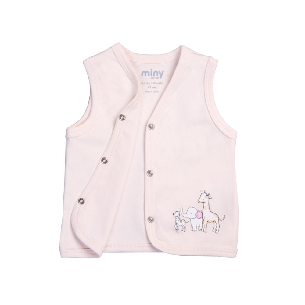 Minycenter Kız  Bebek Yelek Pembe