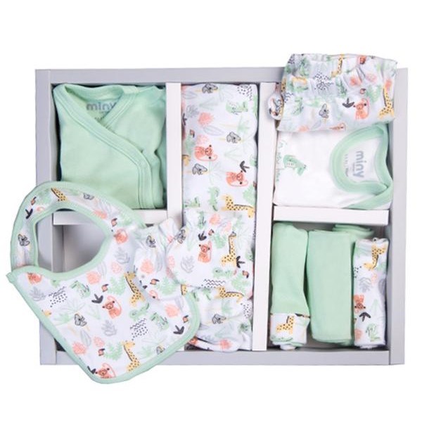 Minycenter Erkek Bebek Hastane Çıkışı 10'lu Set Yeşil