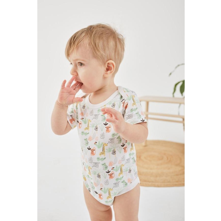 Miny Center Yazlık Erkek Bebek 2'li Kısa Kollu Body Yeşil