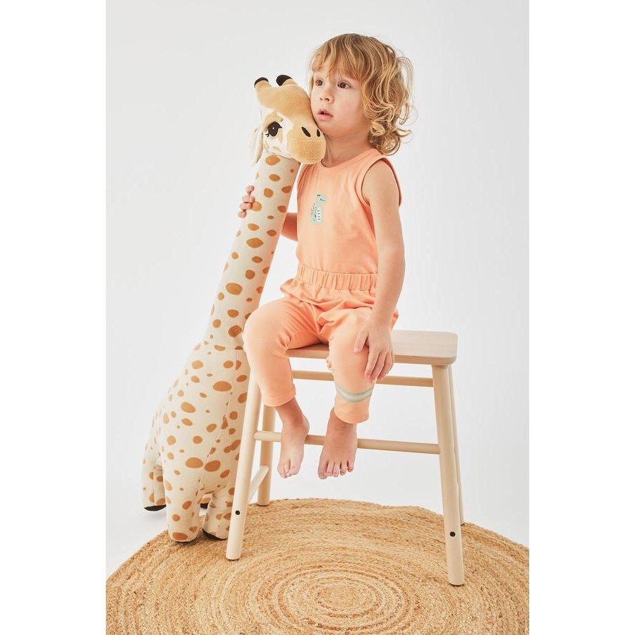 MinycenterYazlık Erkek Bebek Pantolon 2'li Set Turuncu