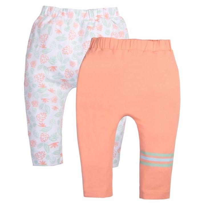 MinycenterYazlık Erkek Bebek Pantolon 2'li Set Turuncu