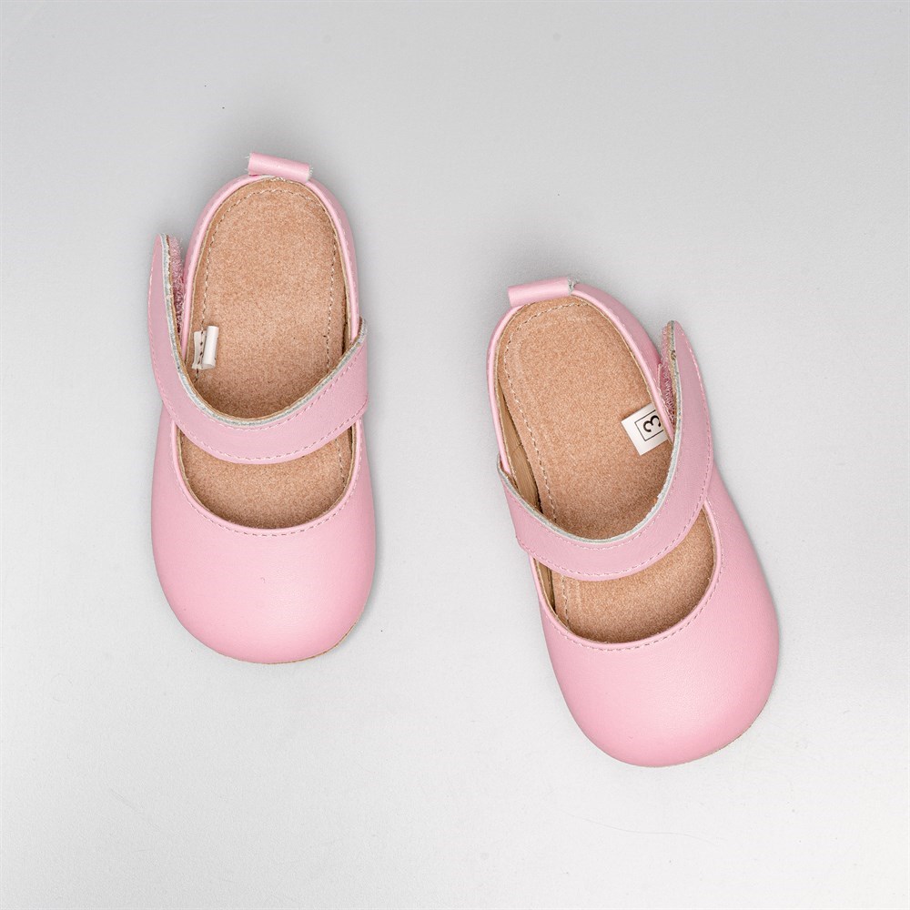 Merli Rose Yazlık Kız Bantlı Babet Patik Pembe