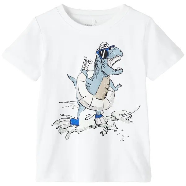 Name It Yazlık Erkek Kısa Kol T-shirt Beyaz