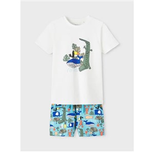 Name It Yazlık Erkek Organik Pamuklu T-shirt Şort 2'li Set