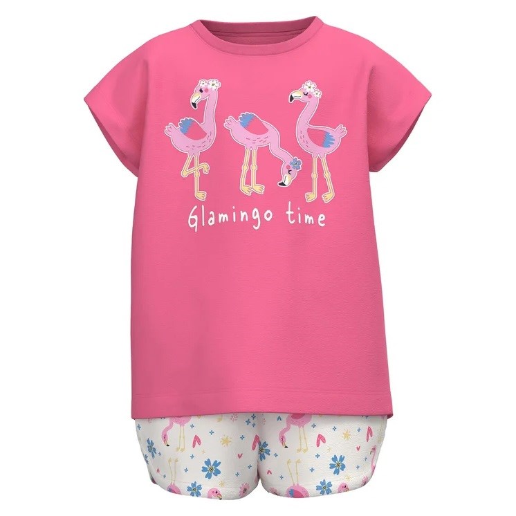 Name It Yazlık Kız T-shirt Şort 2'li Set Pembe