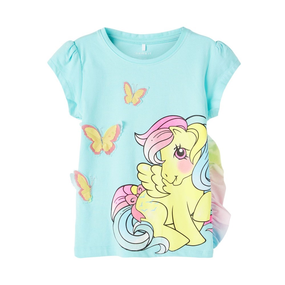 Name It Yazlık Kız Kısa Kol T-shirt Mavi