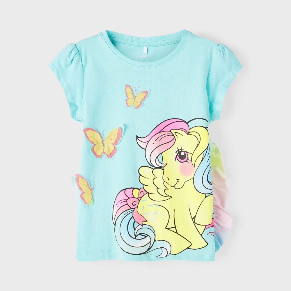 Name It Yazlık Kız Kısa Kol T-shirt Mavi