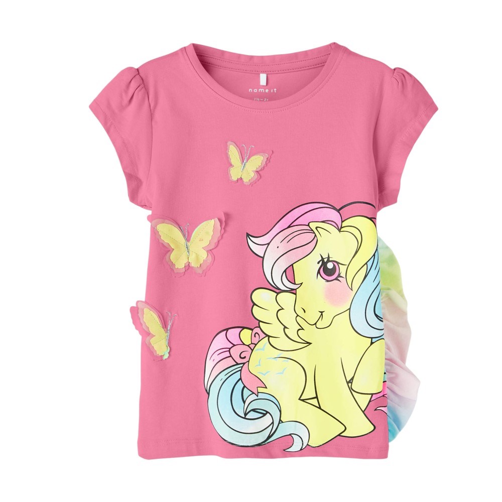 Name It Yazlık Kız Kısa Kol T-shirt Pembe