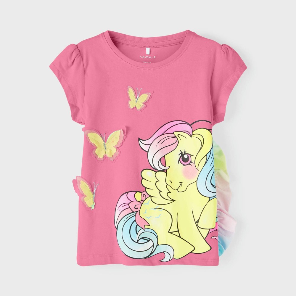 Name It Yazlık Kız Kısa Kol T-shirt Pembe