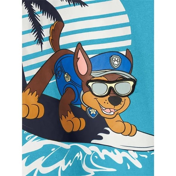 Name It Yazlık Erkek Orijinal Paw Patrol Desenli Kısa Kol T-shirt Mavi