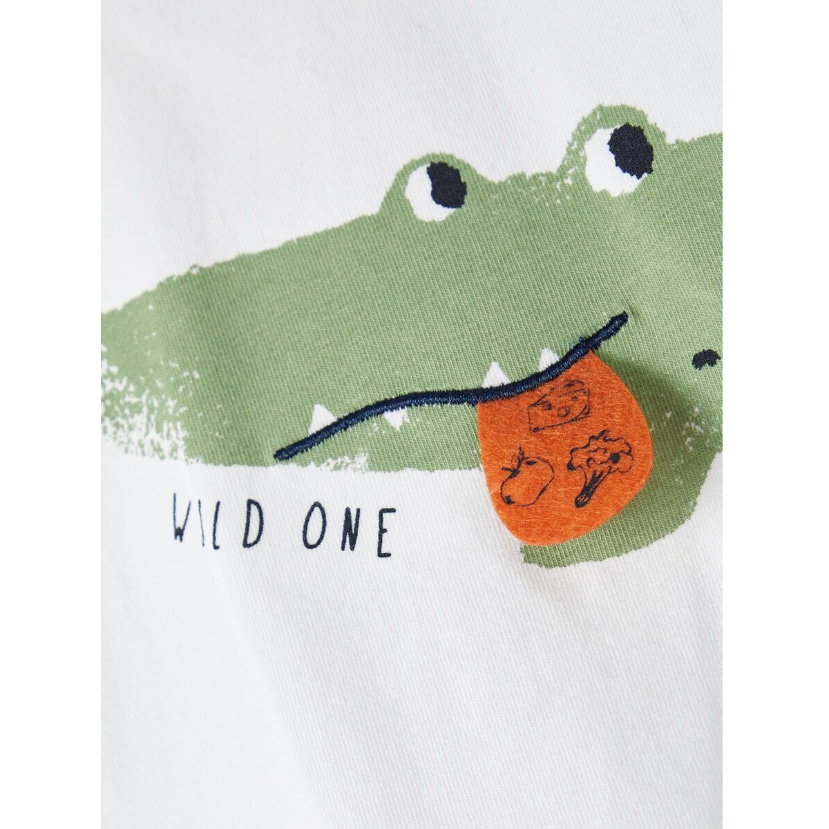 Name It Organik Yazlık Erkek Bebek Kısa Kol T-shirt Beyaz
