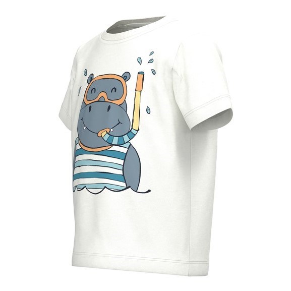 Name It Yazlık Erkek Kısa Kol T-shirt Beyaz