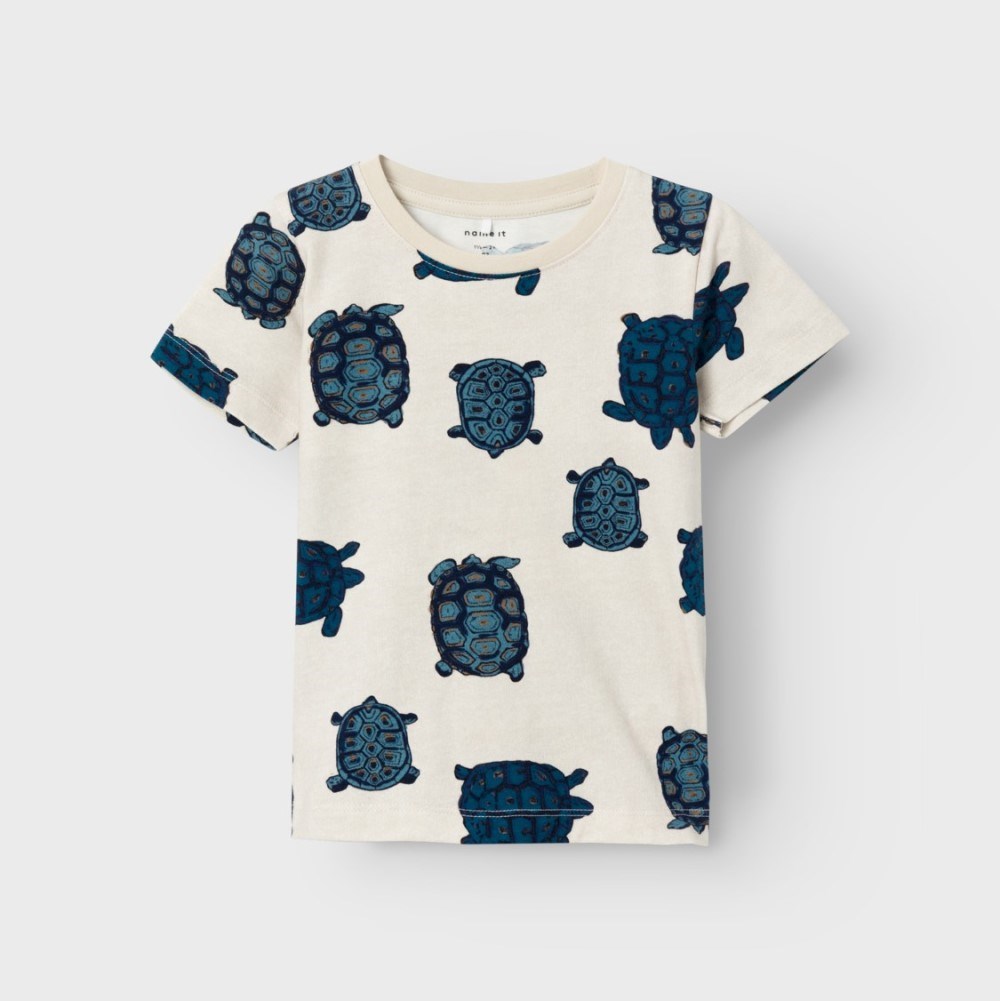 Name It Yazlık Erkek Kısa Kol T-shirt Krem