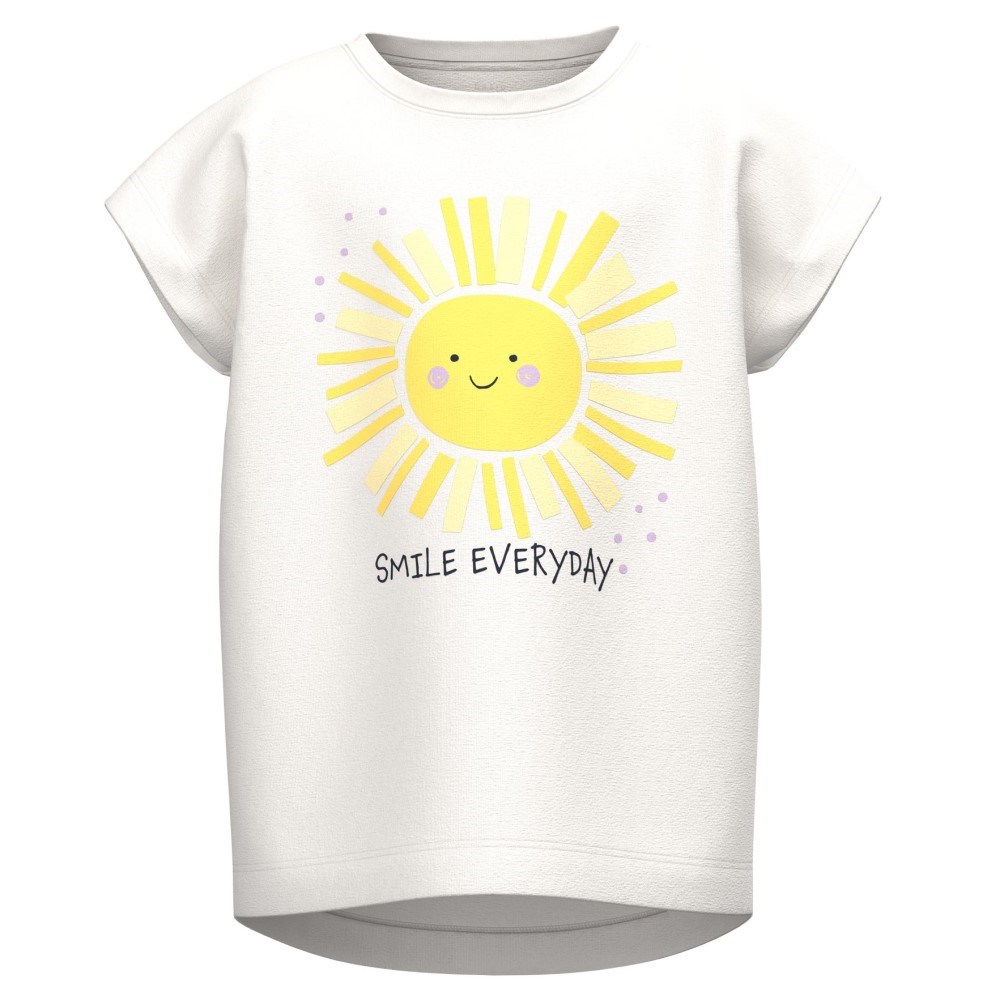 Name It Yazlık Kız Çocuk T-shirt Beyaz
