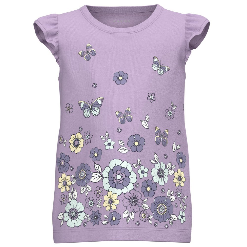 Name It Yazlık Kız Çocuk Kolsuz T-shirt Mor