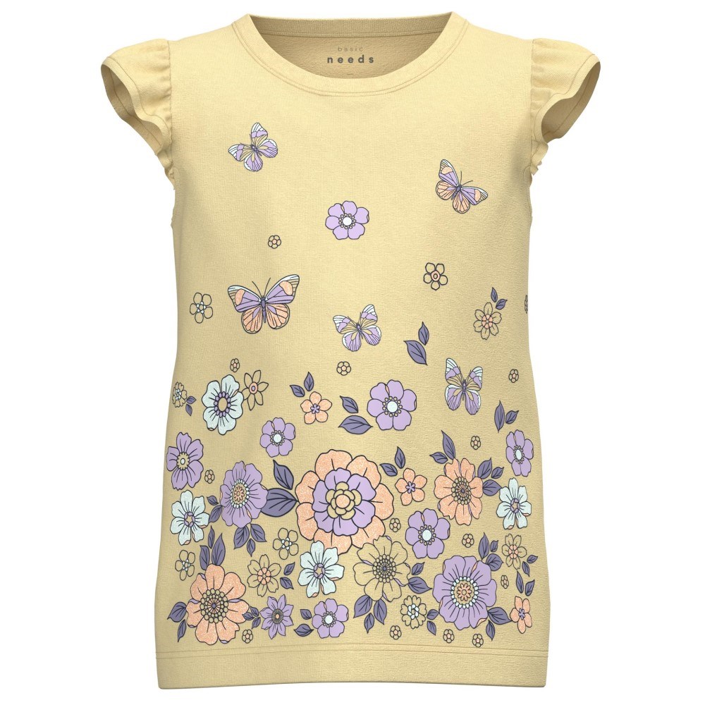 Name It Yazlık Kız Çocuk Kolsuz T-shirt Sarı