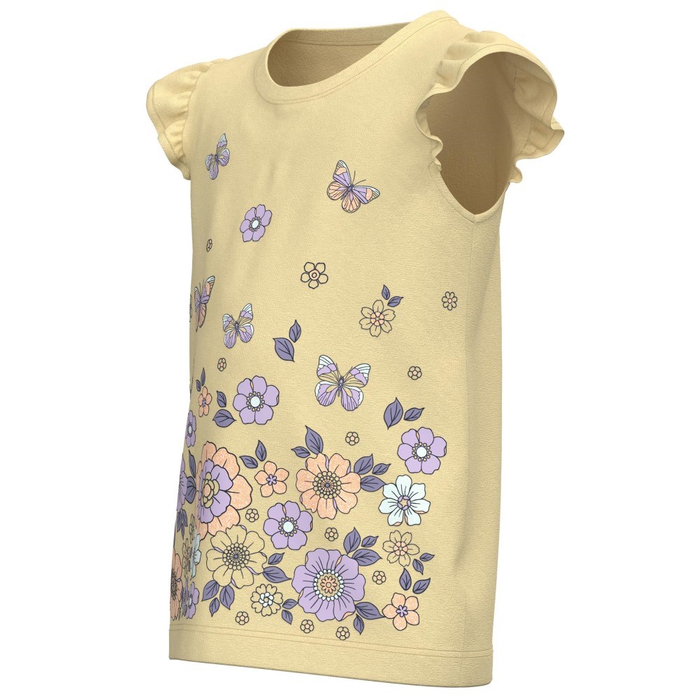 Name It Yazlık Kız Çocuk Kolsuz T-shirt Sarı