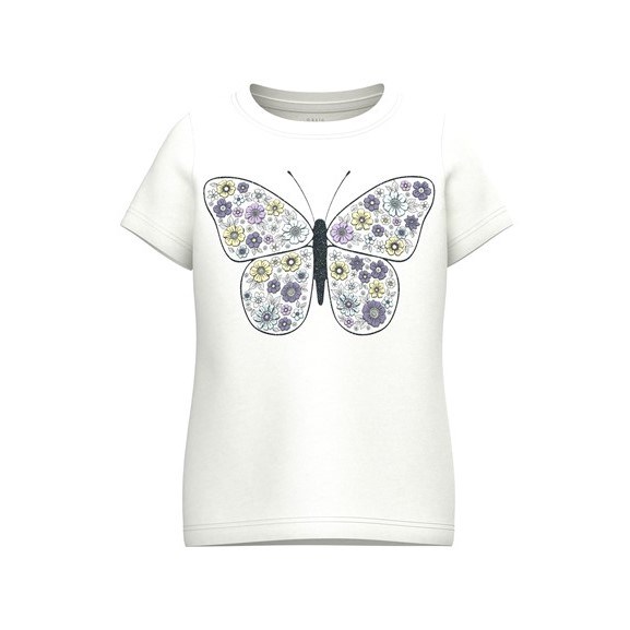 Name It Yazlık Kız Kısa Kol T-shirt Beyaz