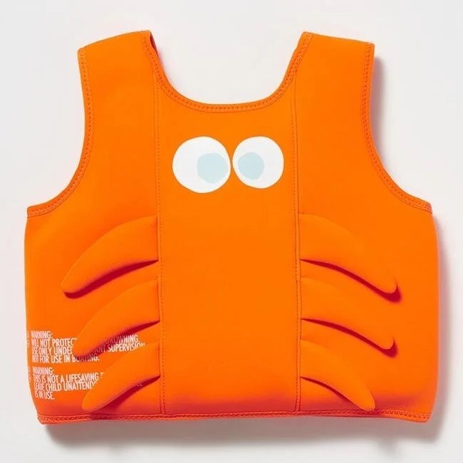 Sunnylife Swim Vest 1-2 Deniz Yeleği - Deniz Yaratıkları Neon Turuncu 