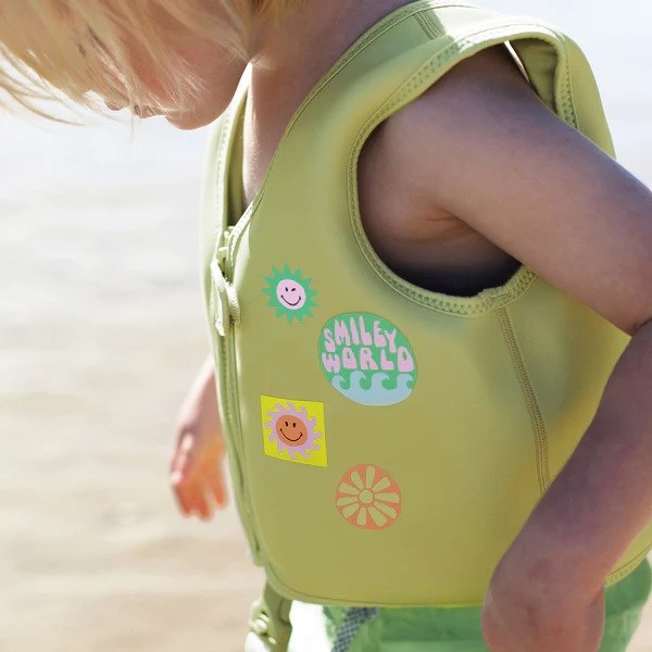 Sunnylife Swim Vest 1-2 SMILEY World Sol Sea Deniz Yeleği 