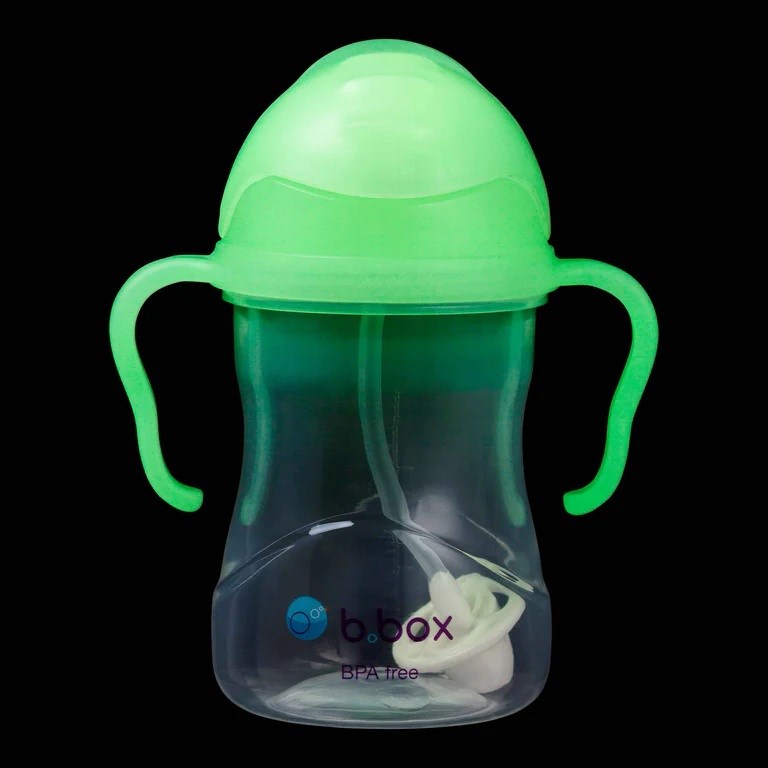 Bbox Tıklama Kilitli Uçlu Damlatmaz Pipetli Alıştırma Bardağıı 240ml +6 Ay Fosforlu 