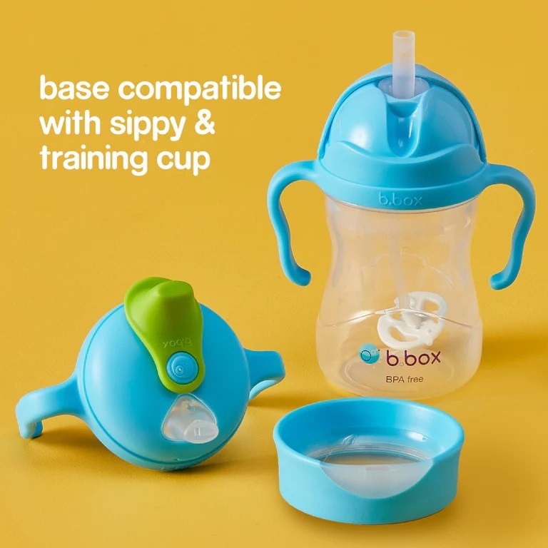 Bbox Eğitici Silikon Başlıklı Damlatmaz Alıştırma Bardağı 240 ml +4 Ay Sarı 