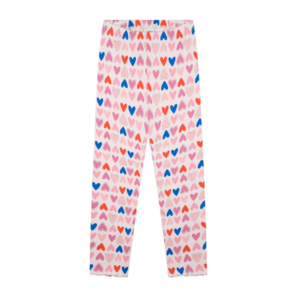 Antebies Organik Kalp Uzun Kollu Pijama Takımı Pembe