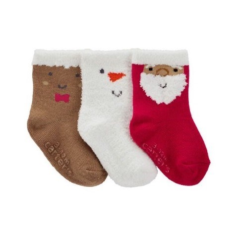 Carter's Erkek  Bebek Çorap 3'lü Set Kırmızı