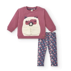 Tuc Tuc Kışlık Kız Çocuk Sweat Tayt İkili Set