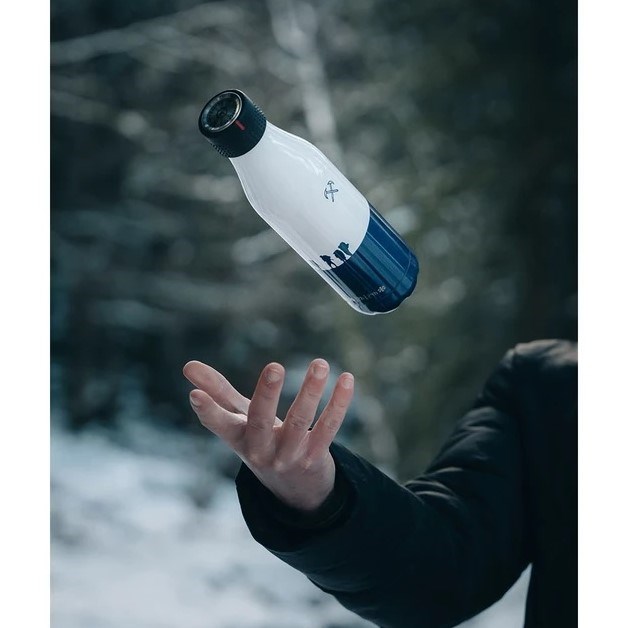 Les Artistes Paris Isı Yalıtımlı Çelik Termos Matara 500 ml Snow 