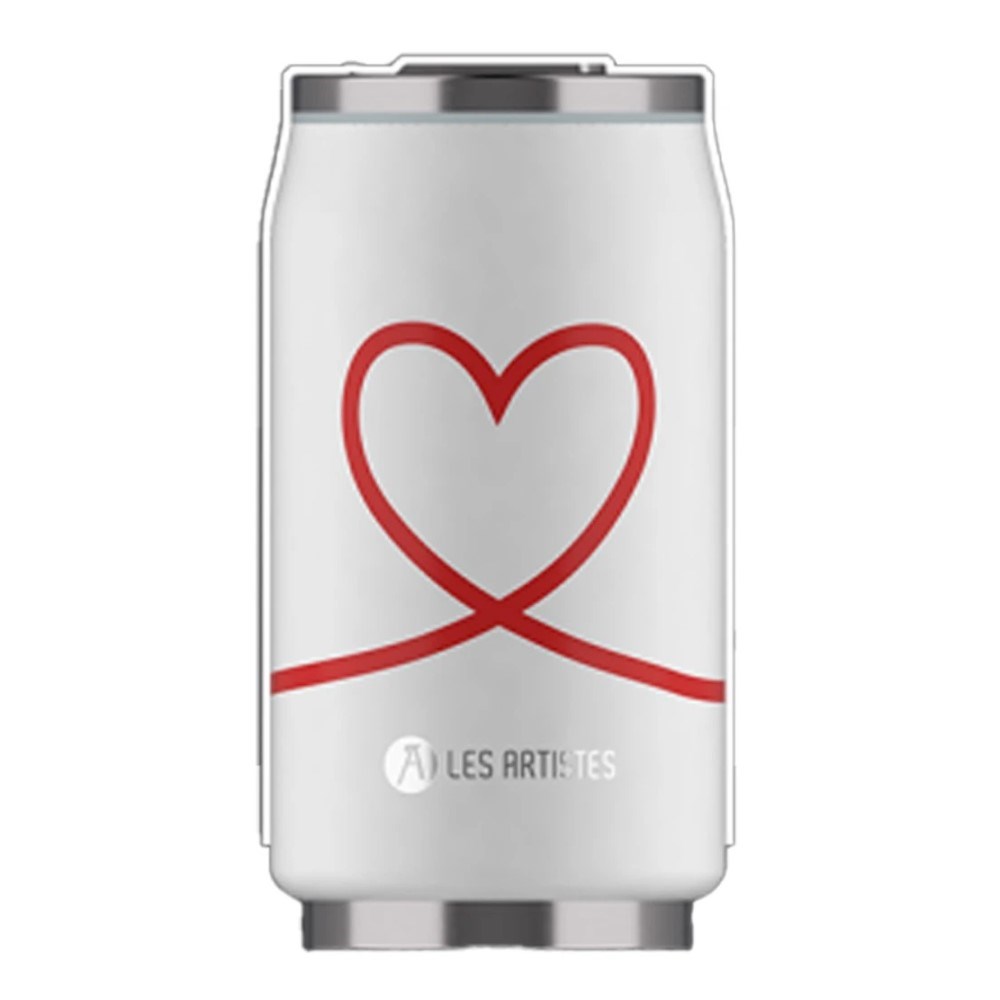 Les Artistes Paris Isı Yalıtımlı Kutu Çelik Termos Matara 280 ml Love 
