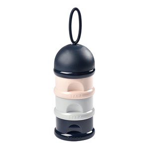 Beaba 3 Katmanlı Süt Tozu Kutusu Ve Atıştırmalık Kabı (Dark Blue /Grey/Pink)