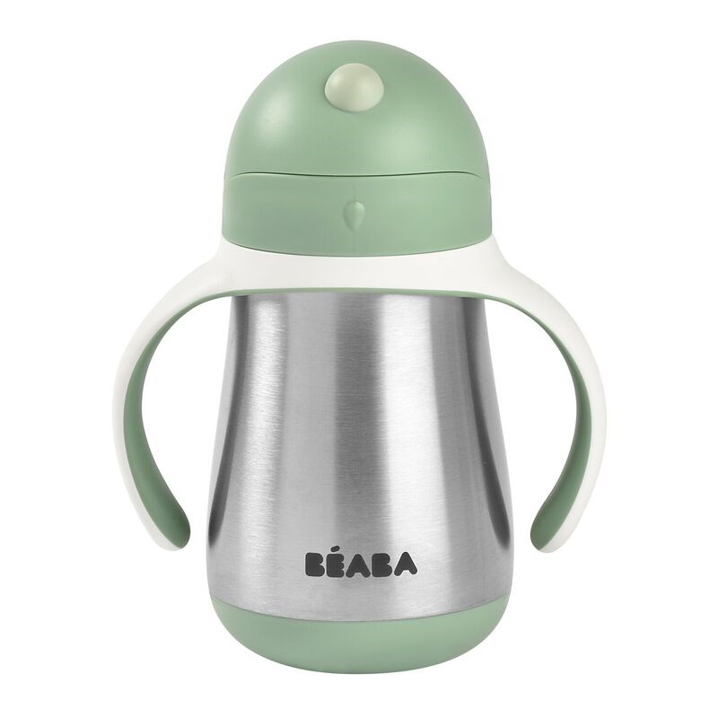 Beaba 250 Ml Çelik Pipetli Suluk Sage Green 