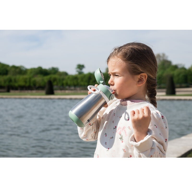 Beaba Paslanmaz Çelik Suluk 350 Ml, Sage Green 