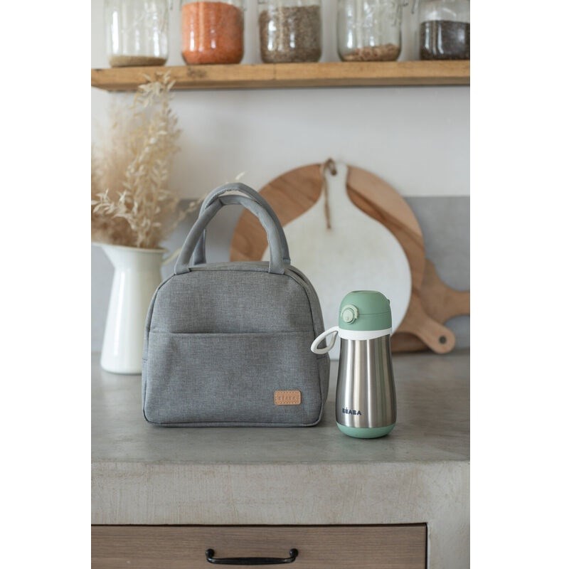 Beaba Paslanmaz Çelik Suluk 350 Ml, Sage Green 