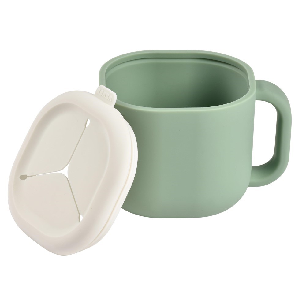 Beaba Silikon Atıştırmalık Kabı , Sage Green 